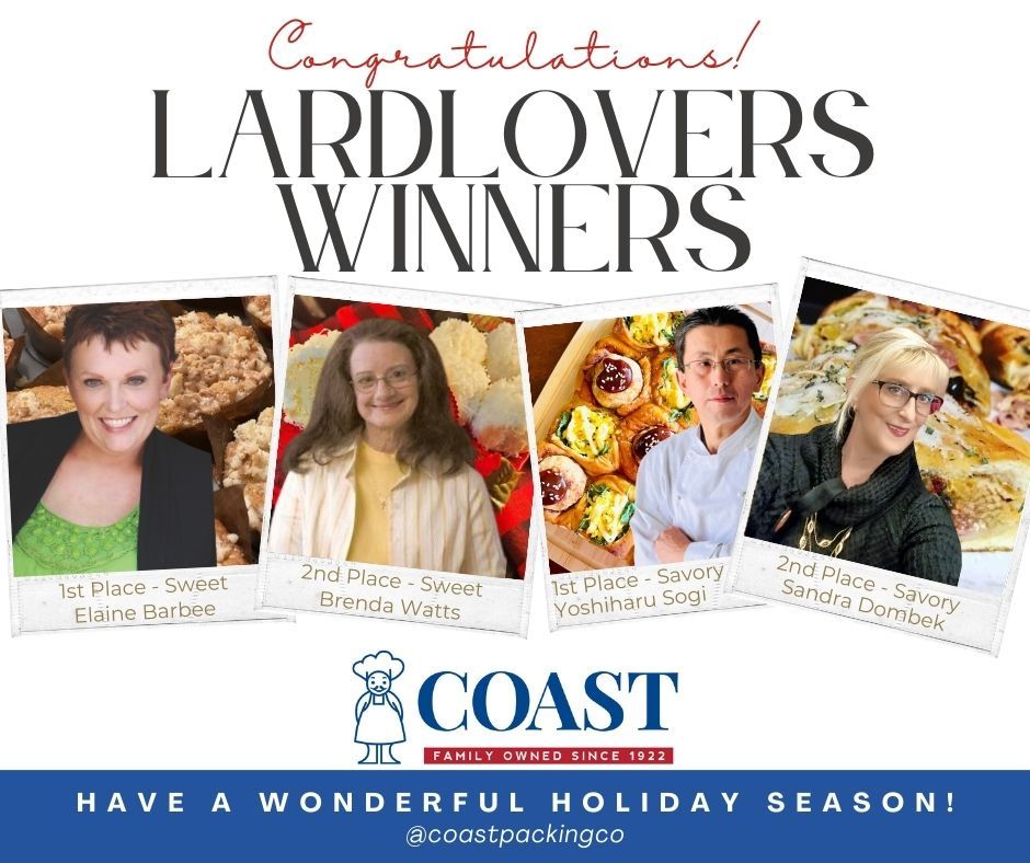 Home Cooks Shine in Coast Packing's 7th Annual #LardLovers Recipe Contest