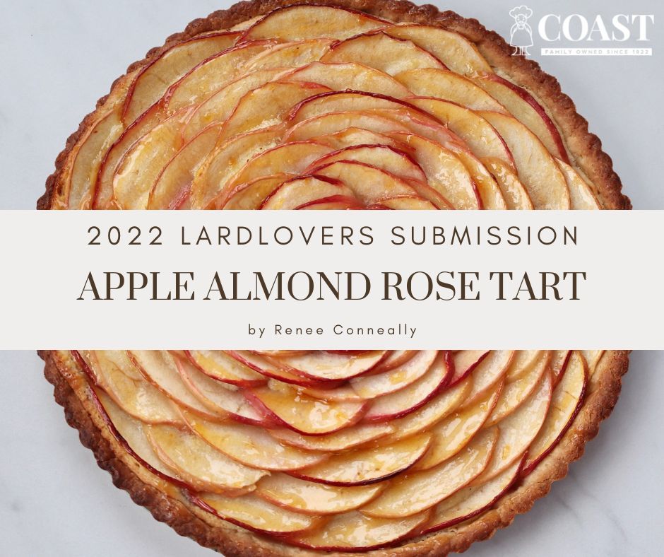 31 – 2022 LardLovers Submission Apple Almond Rose Tart
