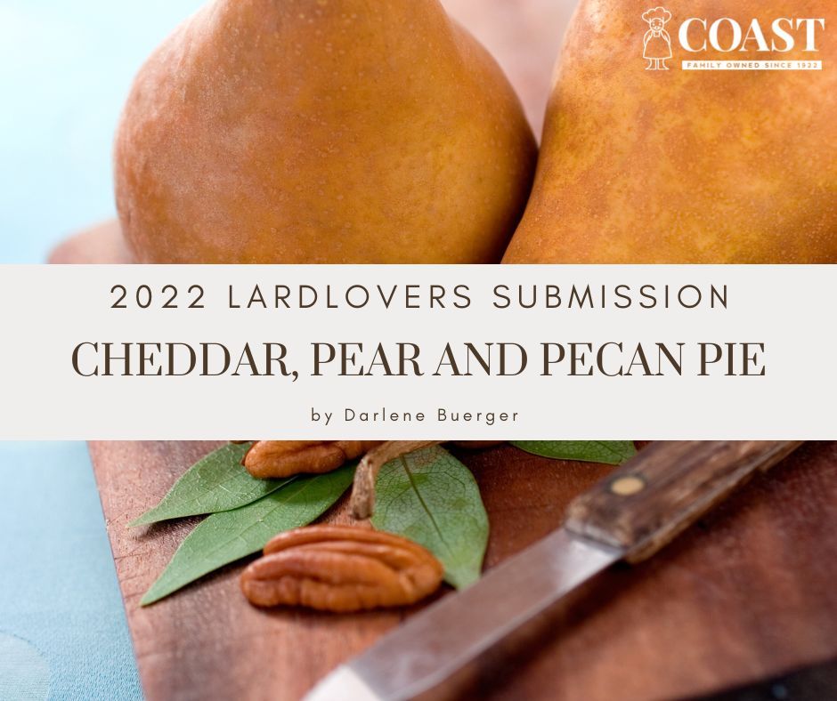 39 – 2022 LardLovers Submissions Cheddar Pear and Pecan Pie
