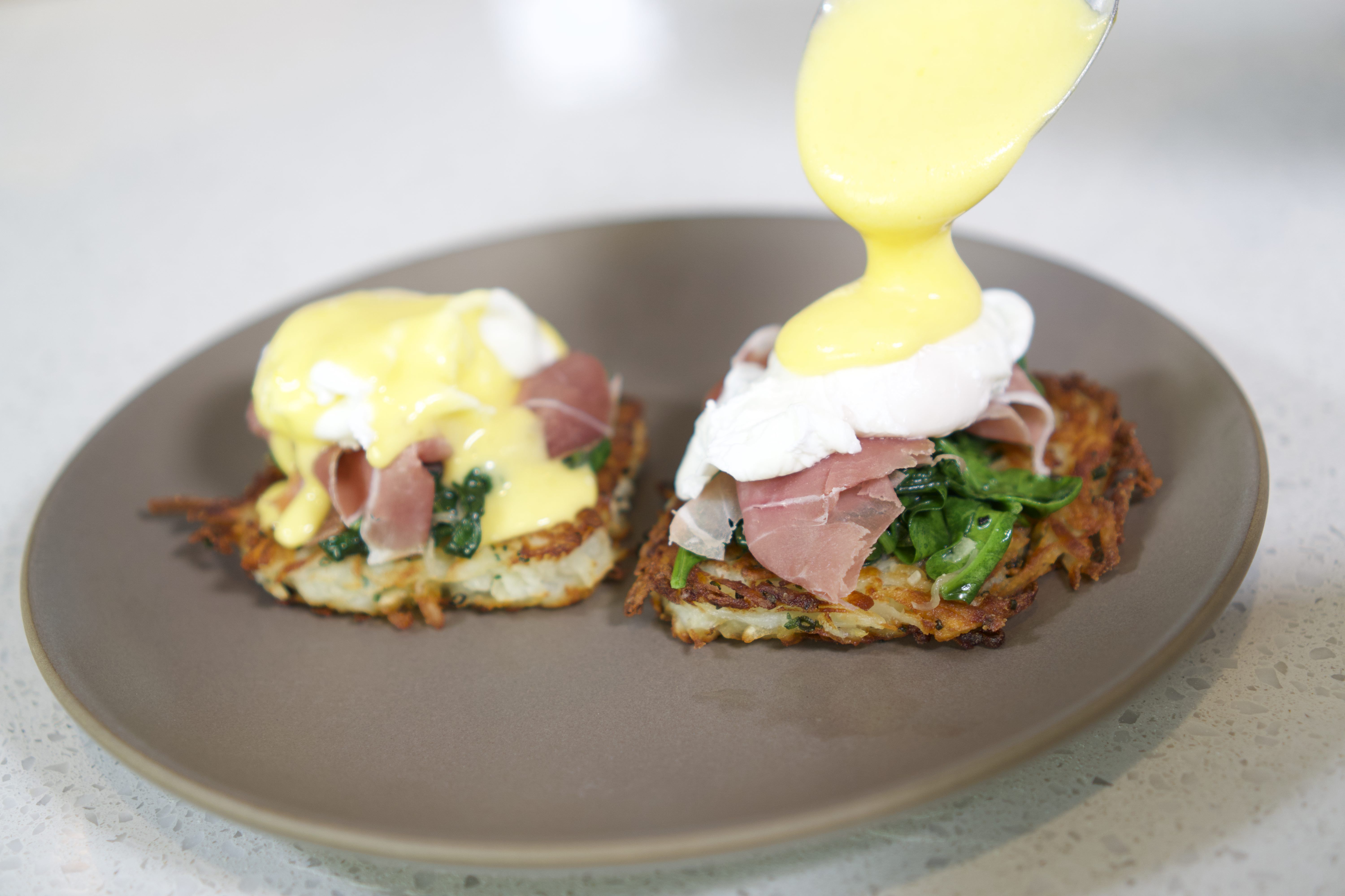Beef Tallow Easter Hash Browns Benedict