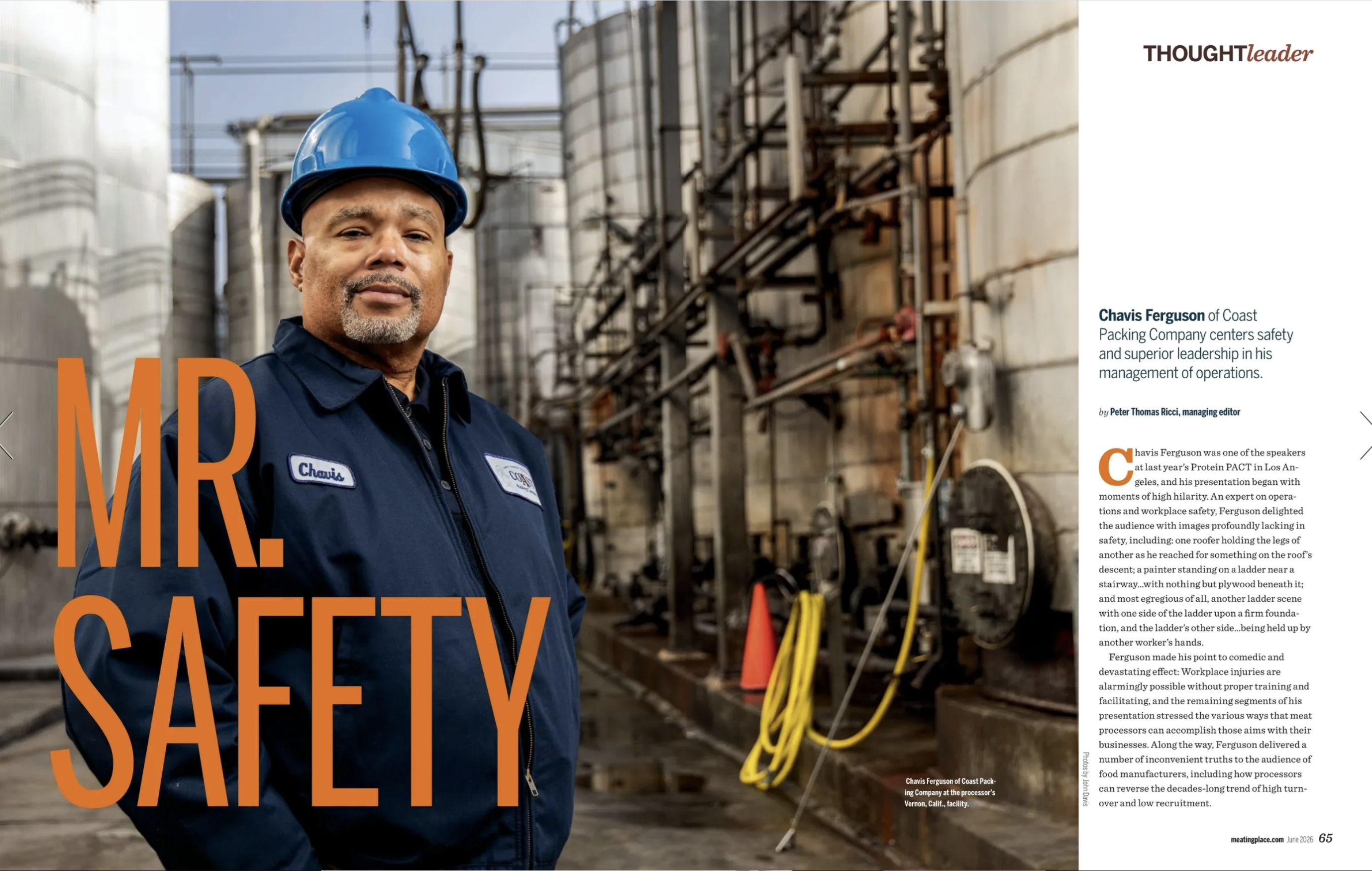 Mr. Safety at Coast Packing Co.
