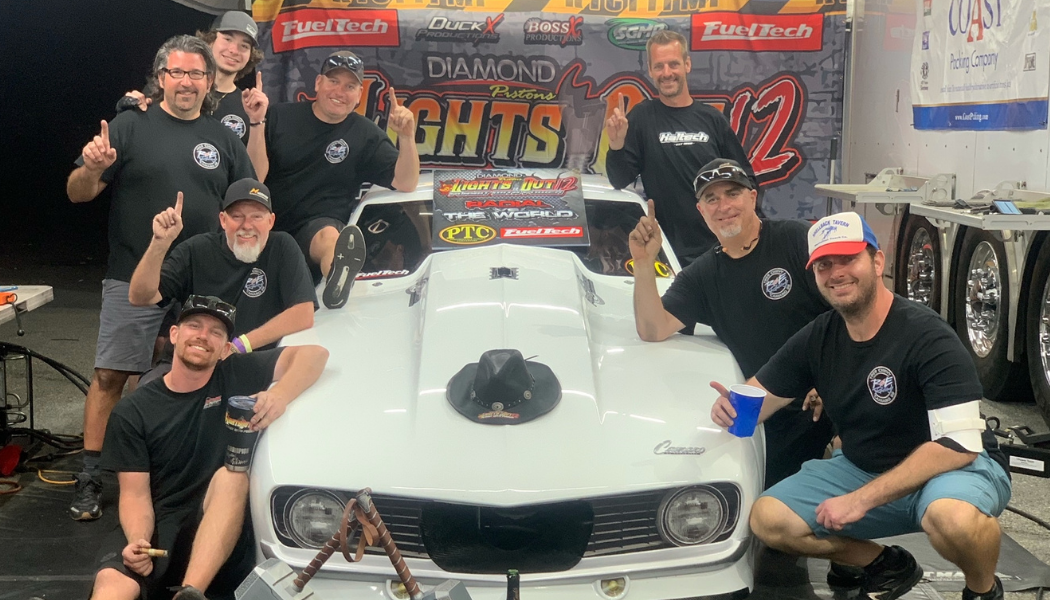 Trifecta Time: At Duck X Productions’ Lights Out12, Coast Packing/R&E Racing Qualifies #1, Sets World Record at 3.502 in Radial vs the World -- and Wins
