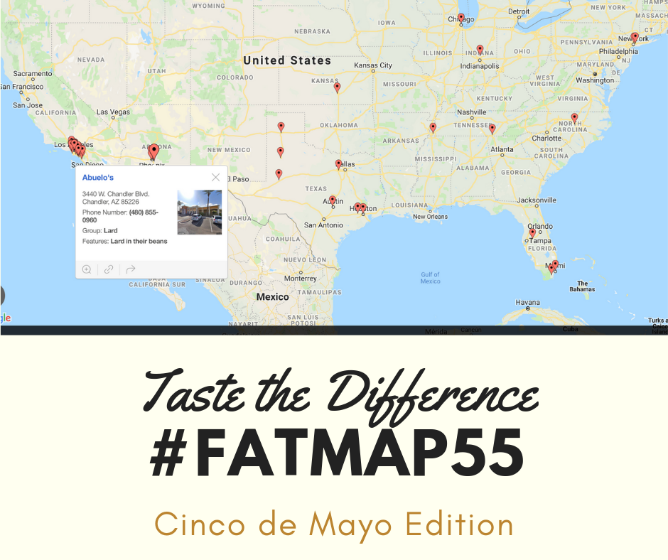 Coast Packing’s 2nd Annual Cinco de Mayo ‘Taste the Difference’ Online Guide Goes National; #FatMap55 Showcases  U.S.A.’s Burrito and Taco Spots that Wow with Traditional Lard