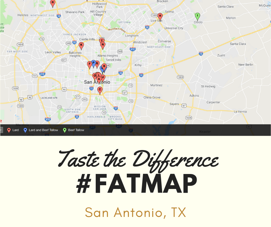 Benefitting Culinaria, San Antonio Restaurant Week  Puts Accent on Big Flavor; Coast Packing’s ‘Taste the Difference’  Online Guide #FatMaps Spots that Sizzle with Lard and Beef Tallow